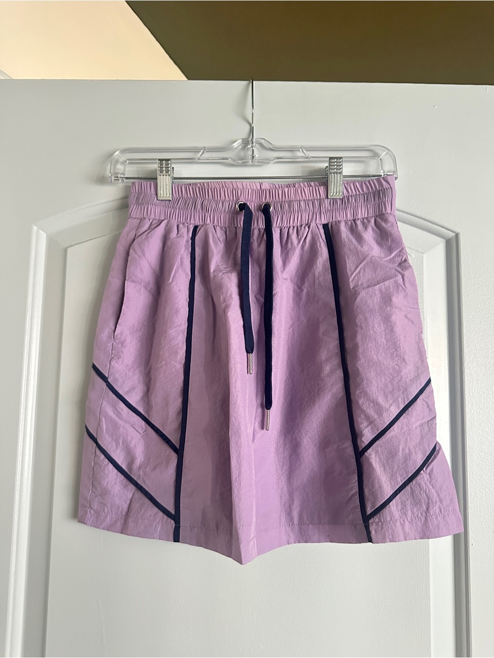 Urban Outfitters purple Lavender Mini Skirt with Navy Trim